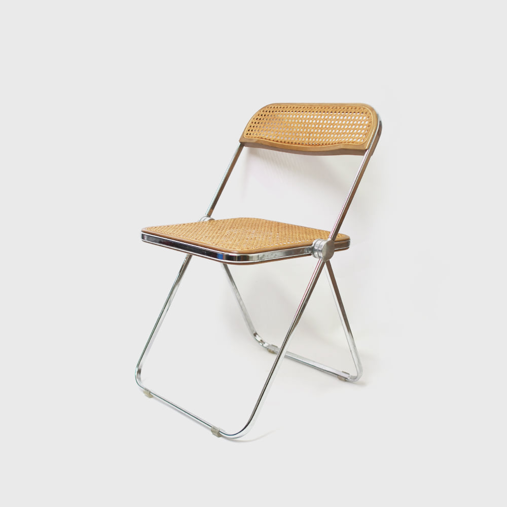 Castelli by Giancarlo Piretti &#039;Plia&#039; Folding Chair (Cane Version)