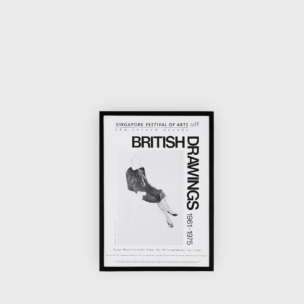 David Hockney : British Drawings 1961-1975 Singapore Festival of the Arts Poster 1988