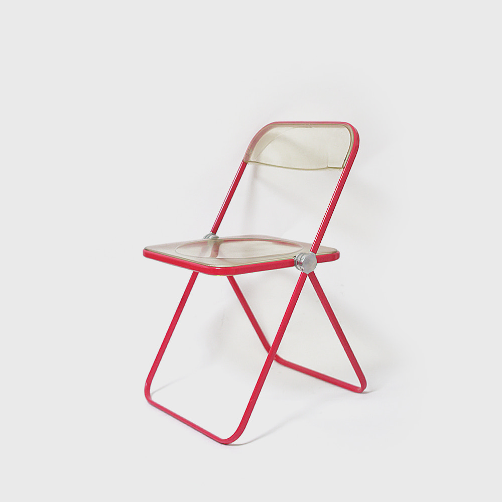 Castelli by Giancarlo Piretti &#039;Plia&#039; Folding Chair (Red Base)
