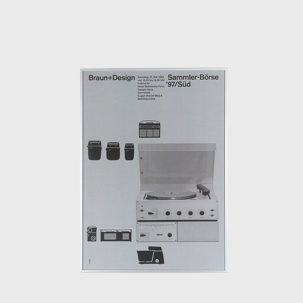 BRAUN / Dieter Rams Braun+Design poster (1997)