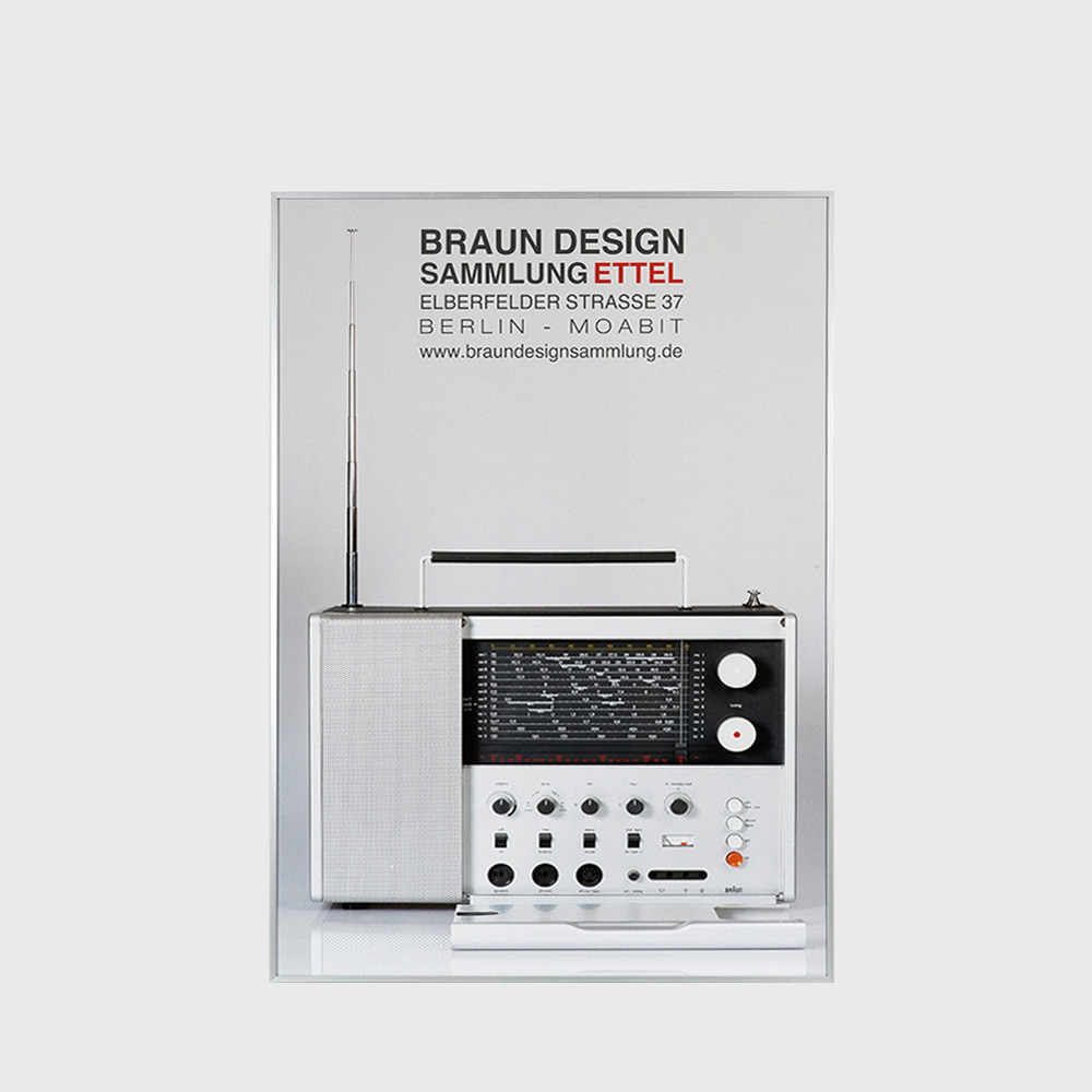 BRAUN / Dieter Rams T 1000 Radio Poster