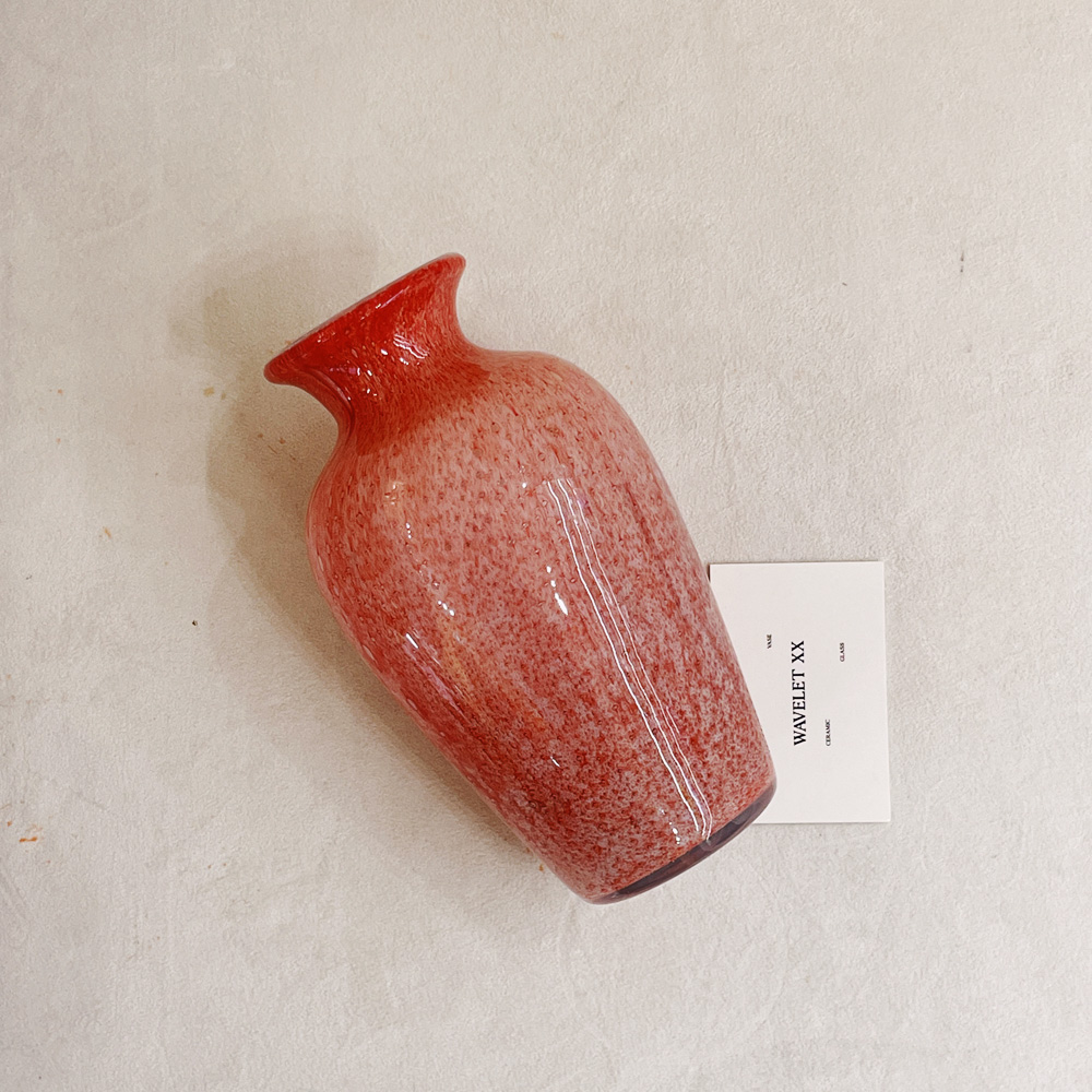 LA ROCHERE Red Art Glass Vase