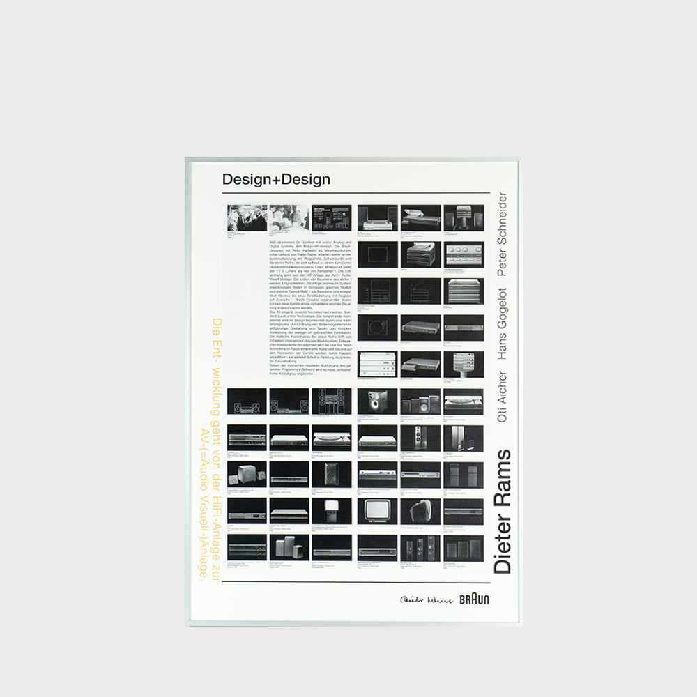 BRAUN / Dieter Rams Design+Design poster III