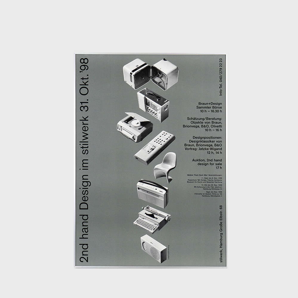 BRAUN / Dieter Rams Design poster (1998)