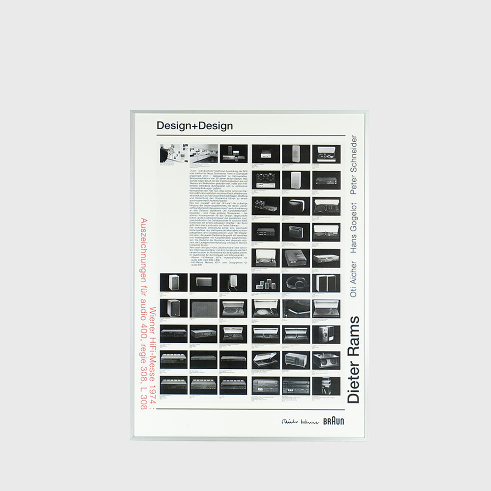 BRAUN / Dieter Rams Design+Design poster IV