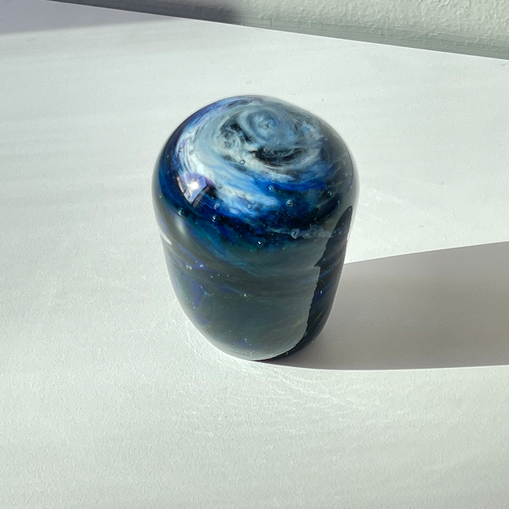 Blue &amp; Violet Planet Paperweights