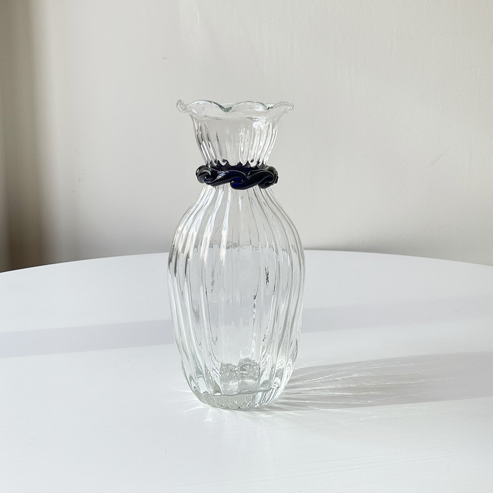 USA Pilgrim Crystal Clear Vase 1950s