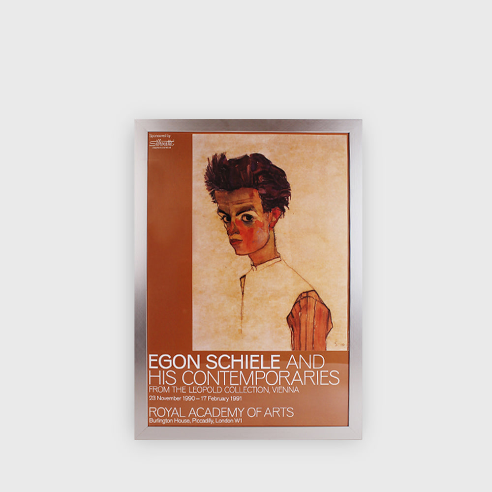 Egon Schiele and His Contemporaries Exhibition Poster 1991