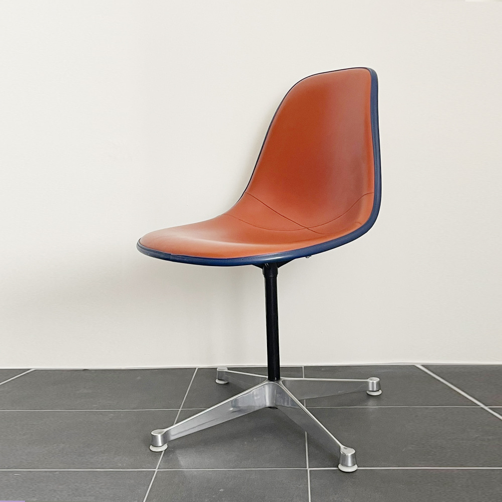 Herman Miller Charles &amp; Ray Eames Upholstered PSC Pivot Side Chair