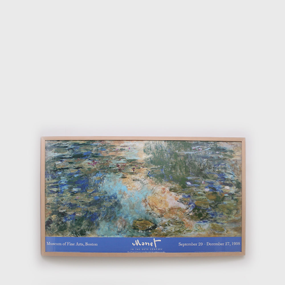 Claude Monet Museum Of Fine Arts Boston &quot;The Water Lily Pond&quot;  Exhibition Poster