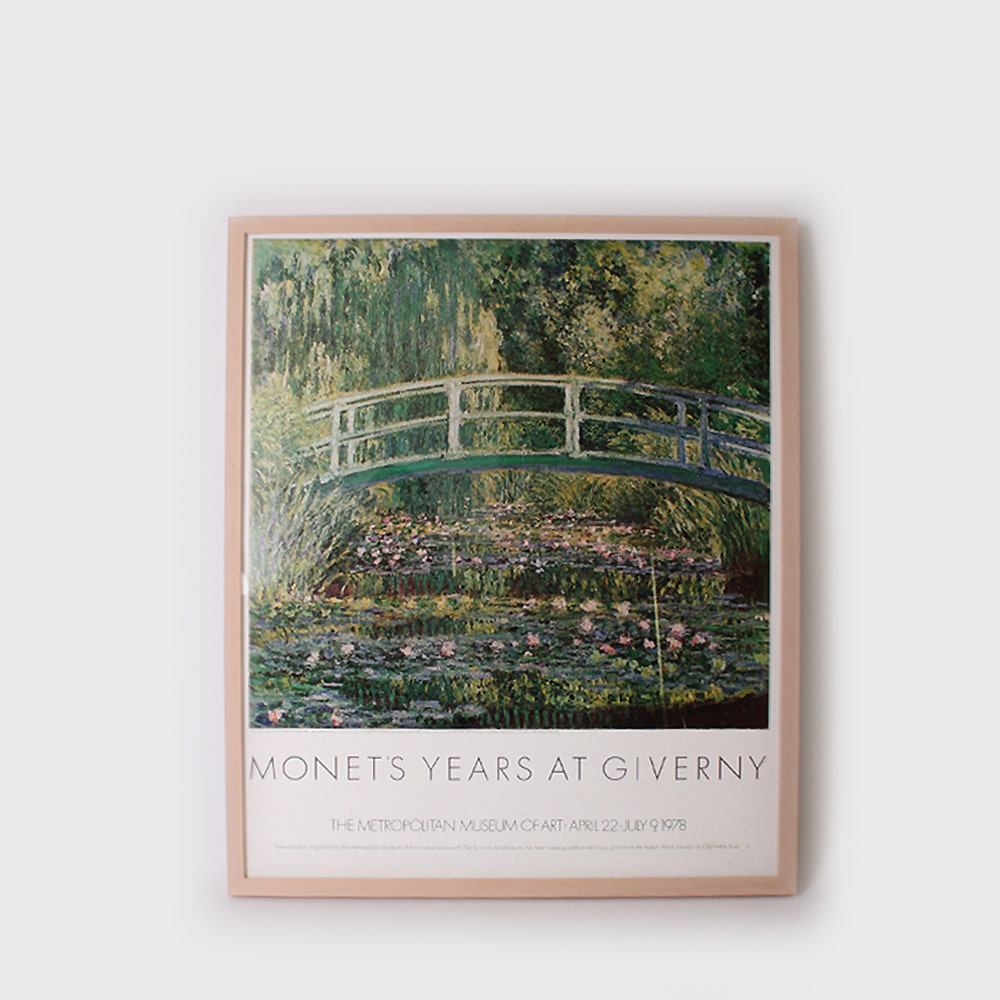 MONET YEARS AT GIVERNY ART POSTER 1978 - 2