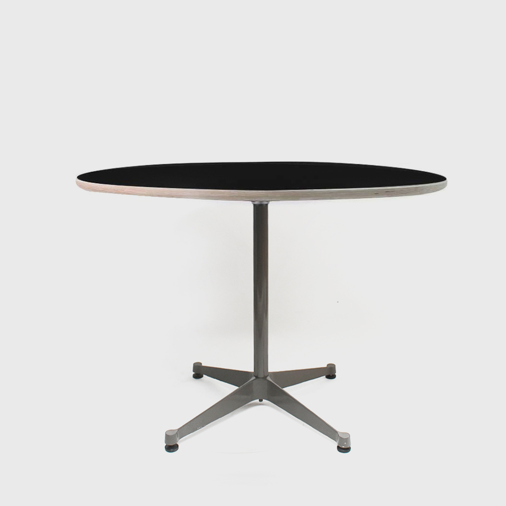 Herman Miller Dining Table Aluminum Group Contract Grey Base - Black