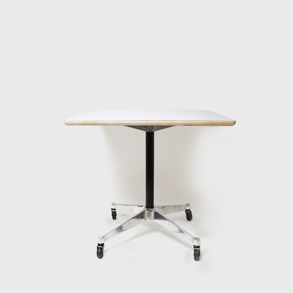 Herman Miller Contract Base Rolling Side Table (Square Top)