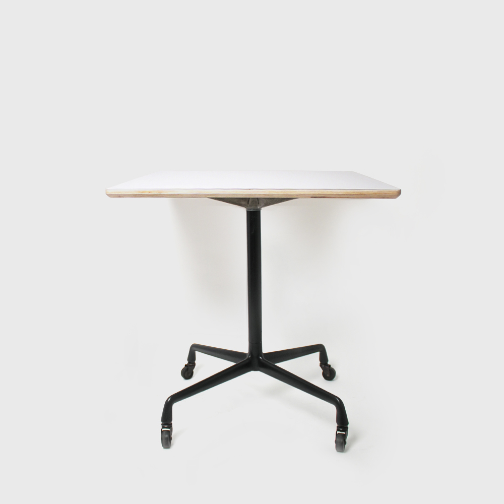 Herman Miller Universal Base Rolling Side Table (Square Top)