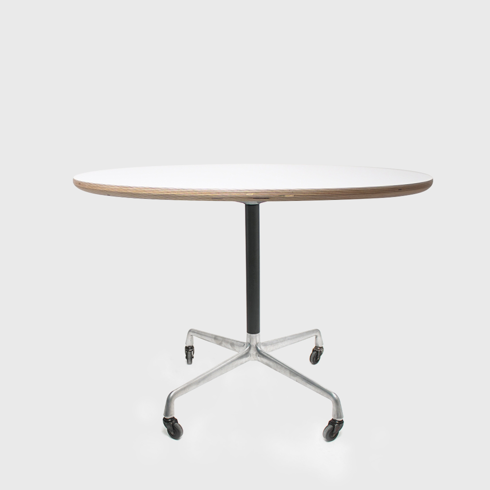 Herman Miller AluminumGroup Universal Base Rolling Dining Table (Round or Square Top)