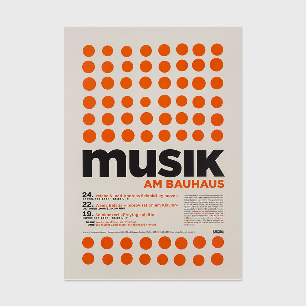 [FESTIVAL] Bauhaus Musik am Bauhaus (Sep-Nov 2008)