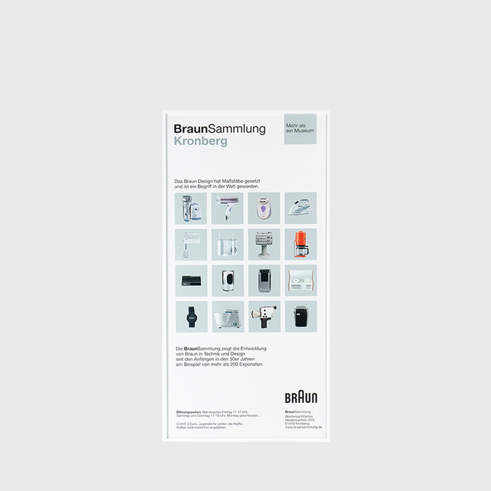 BRAUN / Dieter Rams Design Poster Kronberg II