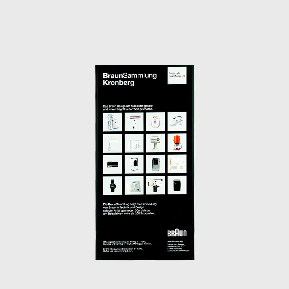 BRAUN / Dieter Rams Design Poster Kronberg I